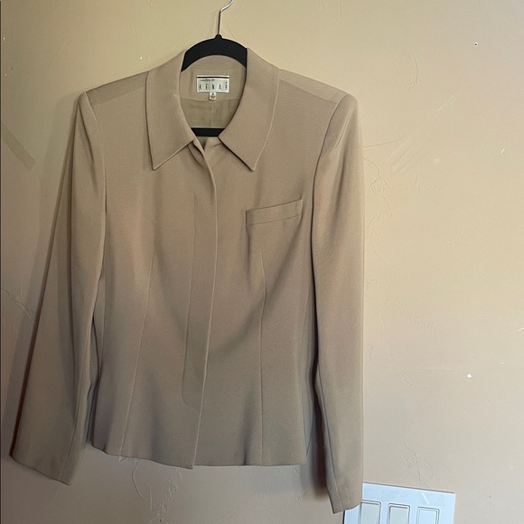 Kenar Jackets & Blazers - Kenar Beige Labelled Women's Jacket - Neutral Tan Tone